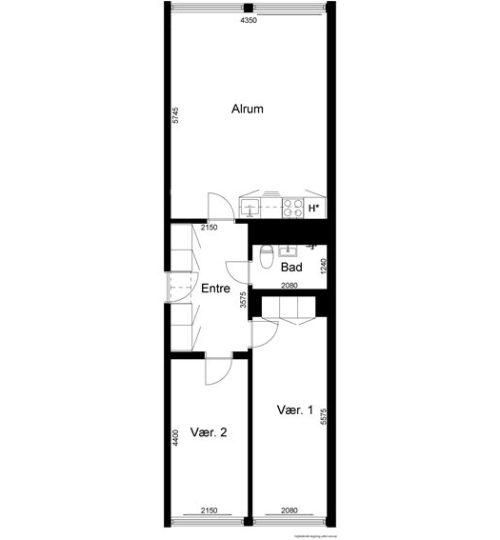 3-værelses ( 78 m² )