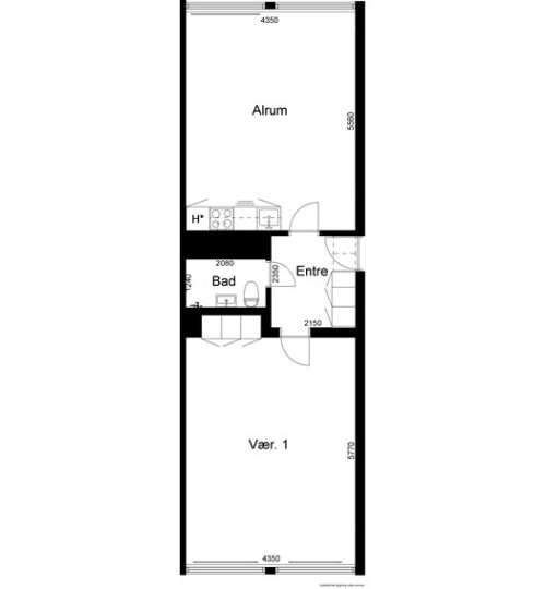 3-værelses ( 78 m² )